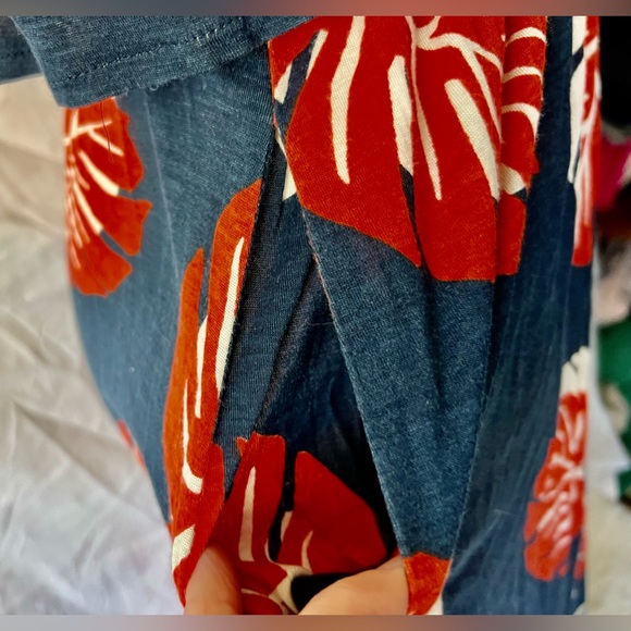 Lucky Brand Women's Tossed Leaf Maxi Dress‎ size Small - Picture 4 of 10